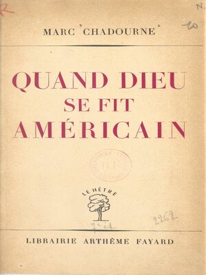 cover image of Quand Dieu se fit américain